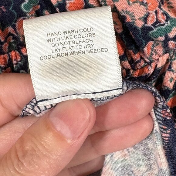 Modcloth Multicolor Floral V Neck Midi Dress Women's Size Medium - Picture 6 of 7